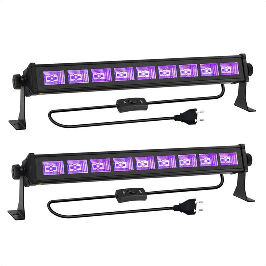 Pack X2 Luz Ultravioleta Luces Para Fiestas Barra Luz Negra