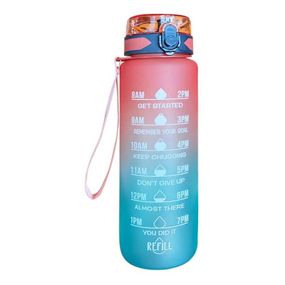 Botella De Agua Deportiva 1 Litro Portátil Para Viajes
