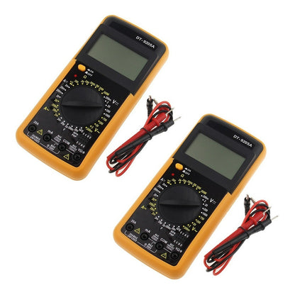 Pack X2 Tester Electrico Digital Multimetro Dt-9205a Multite