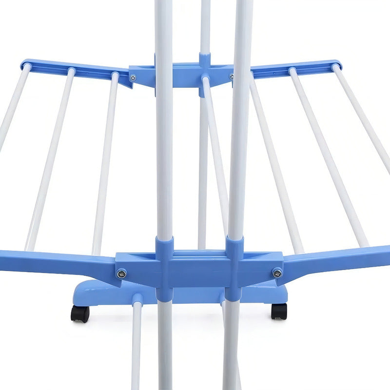 Tendederos Ropa Plegable Secador De Ropa Plegable Arcashopping Tendedero Secador Ropa Portatil Con Rueda 3 Niveles Tendedero De Ropa Metalico Secador De Ropa Vertical