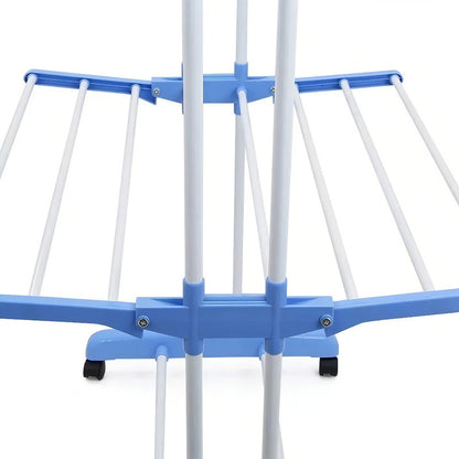 Tendederos Ropa Plegable Secador De Ropa Plegable Arcashopping Tendedero Secador Ropa Portatil Con Rueda 3 Niveles Tendedero De Ropa Metalico Secador De Ropa Vertical