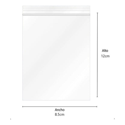 Pack 300 Bolsas Herméticas Transparente 8.5x12 Bolsa Plastic