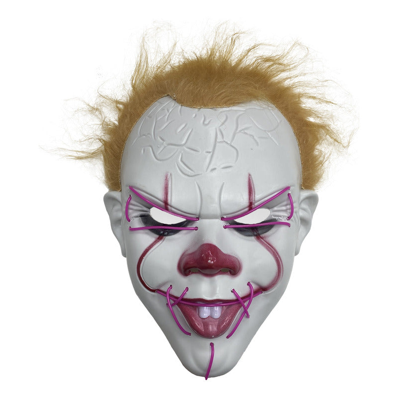 Mascara De Pennywise Con Luces Mascara De Payaso Halloween