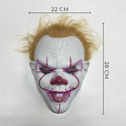 Mascara De Pennywise Con Luces Mascara De Payaso Halloween