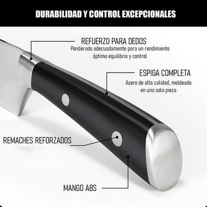Cuchillo Chef Profesional Cuchillo Santoku Cuchillo Cocina Arcashopping Cuchillo De Cocina Cuchillo Cocina Cuchillos Chef Cuchillo Carnicero Profesional Santoku
