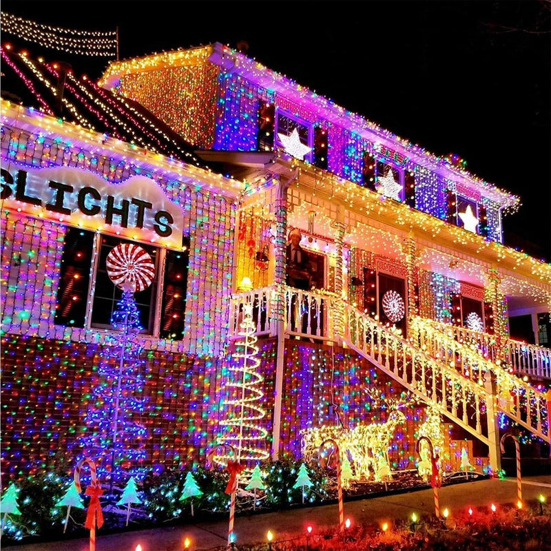 Pack X2 Luces Navideñas Solares Luces Led Solar Luces Navida
