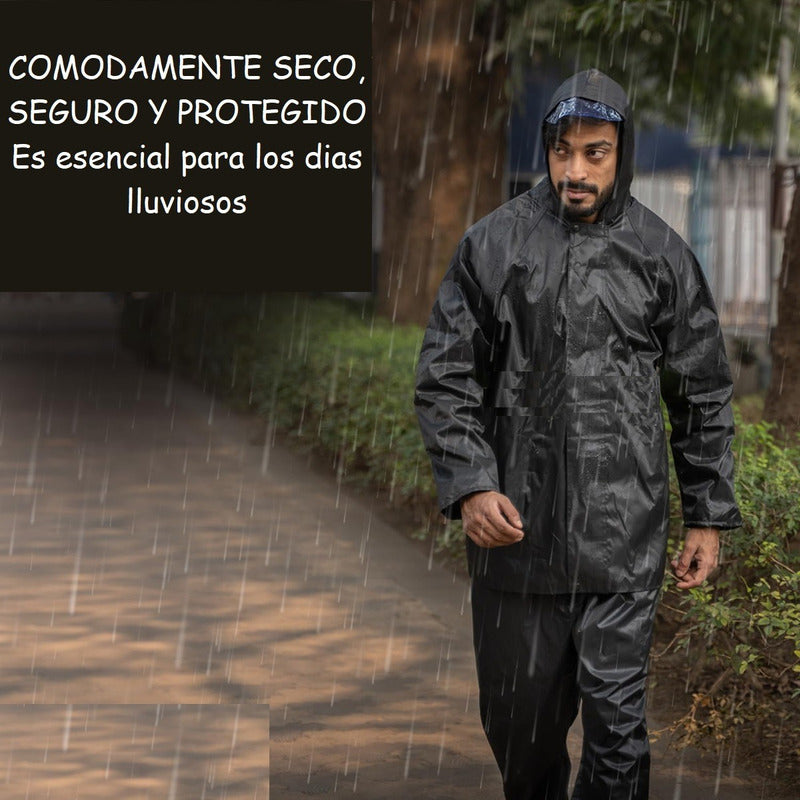 Traje Lluvia Impermeable Trajes De Agua Impermeable 2 Pcs