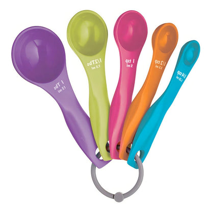 5 Cucharas Medidoras Cocina Repostería Medida Tazas Color Variado