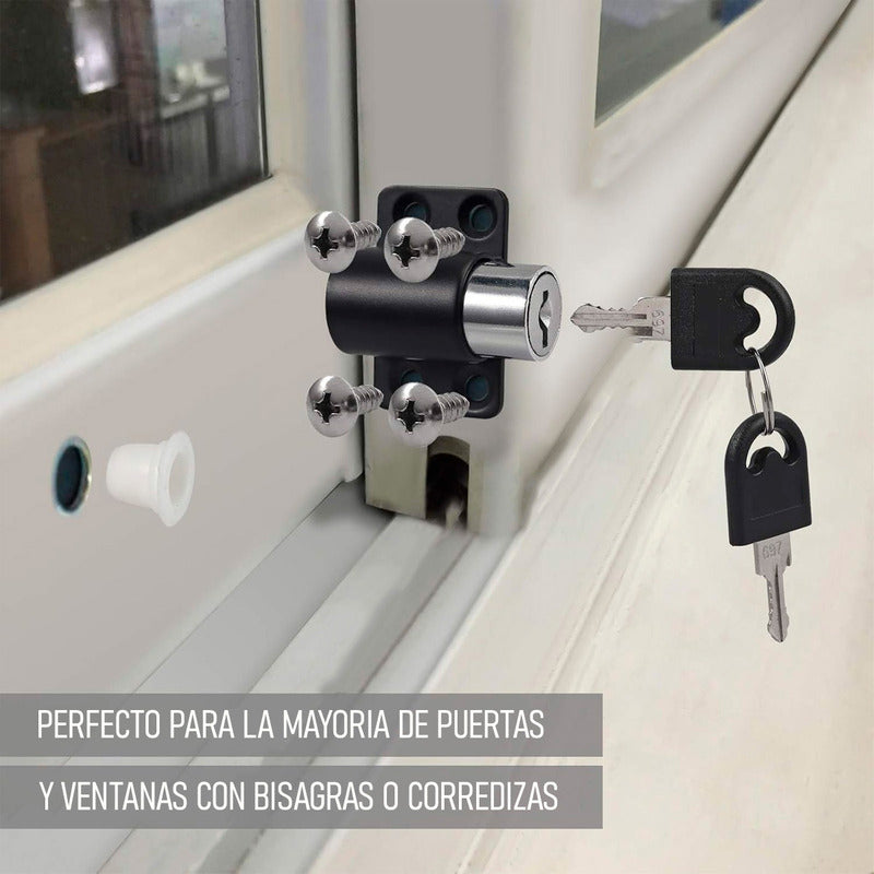 Pack X4 Seguro Ventana Corredera Antirrobo Niños Cerradura