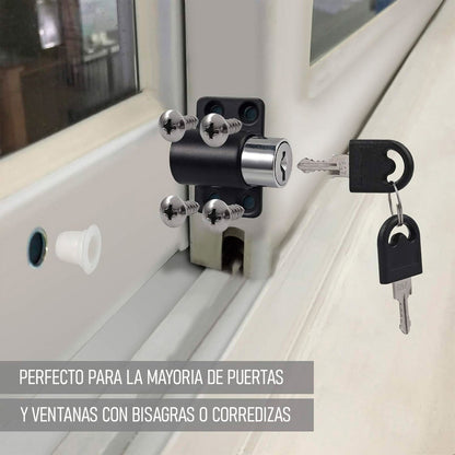 Pack X4 Seguro Ventana Corredera Antirrobo Niños Cerradura