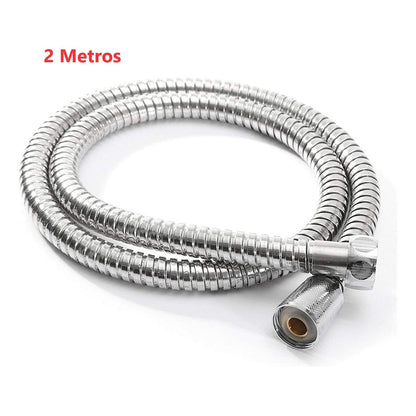 Ducha Eco + Manguera Flexible 2 Metros Cabezal Ahorra Agua
