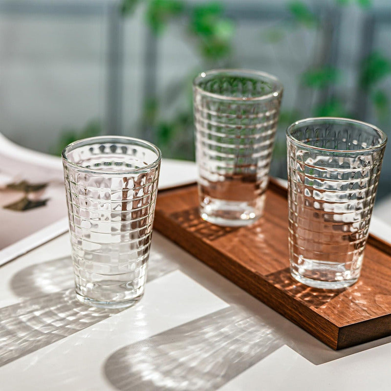 Set 12 Vasos De Vidrio Vaso Vidrio Jugo Juego De Vasos 350ml