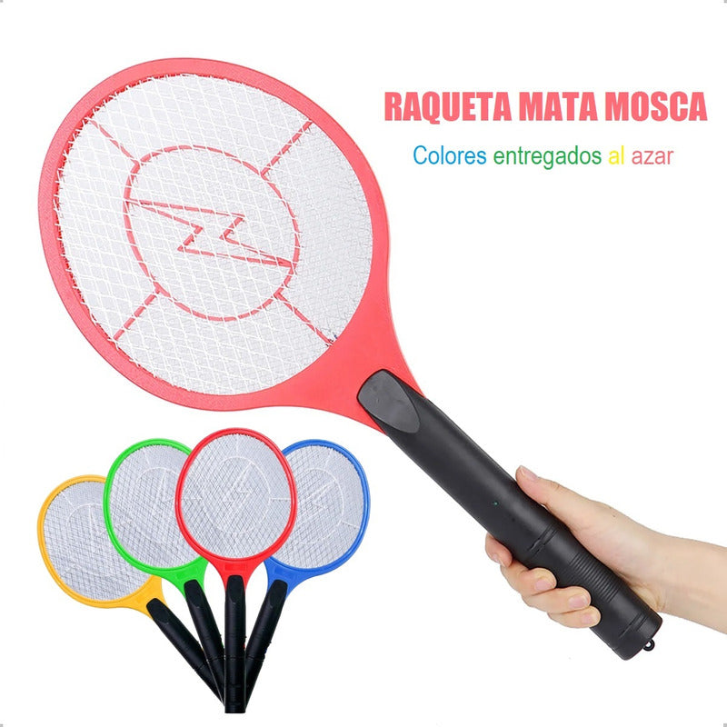 X3 Raqueta Mata Mosca Zancudos Raqueta Matamoscas Electrico