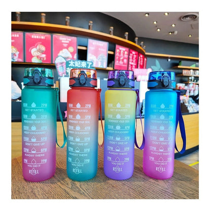 Botella De Agua Deportiva 1 Litro Portátil Para Viajes