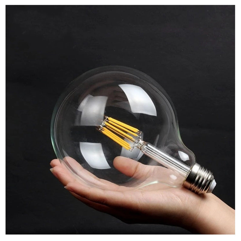 Ampolleta G125 Led Bombilla Incandescente Retro 8w 2700k Casa Dade Ampolleta Edison G125 8w