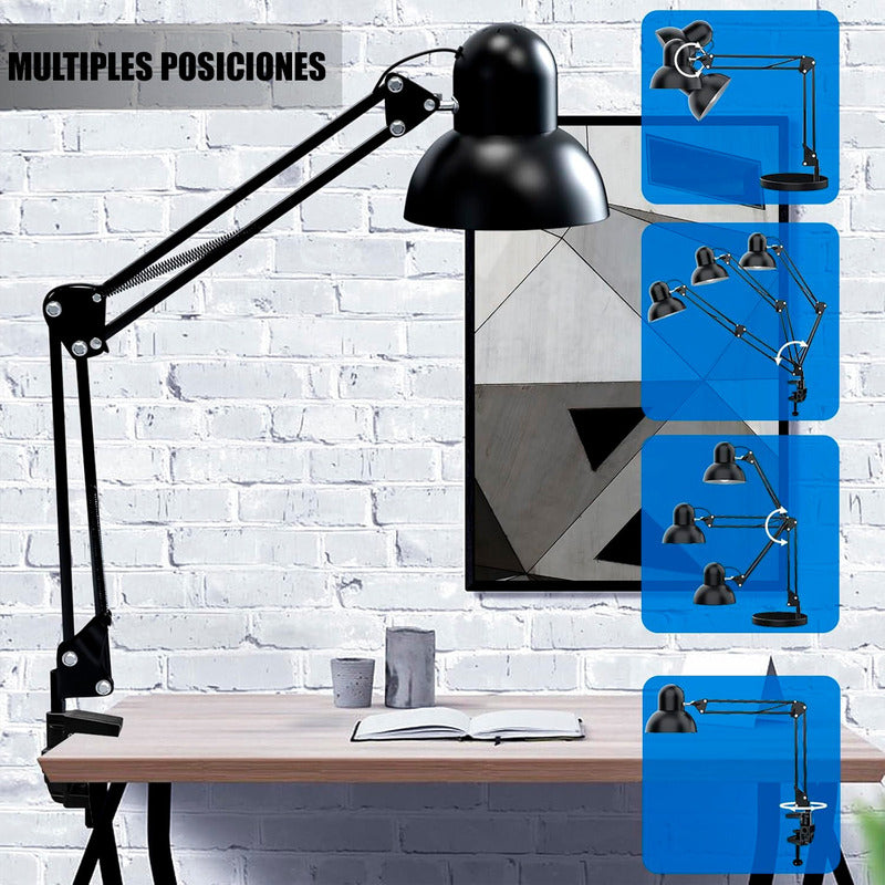 Lampara De Escritorio Lampara Velador Lamparas De Mesa E27 Arcashopping Lampara Velador Dormitorio Lampara Para Libros Lampara Led Escritorio