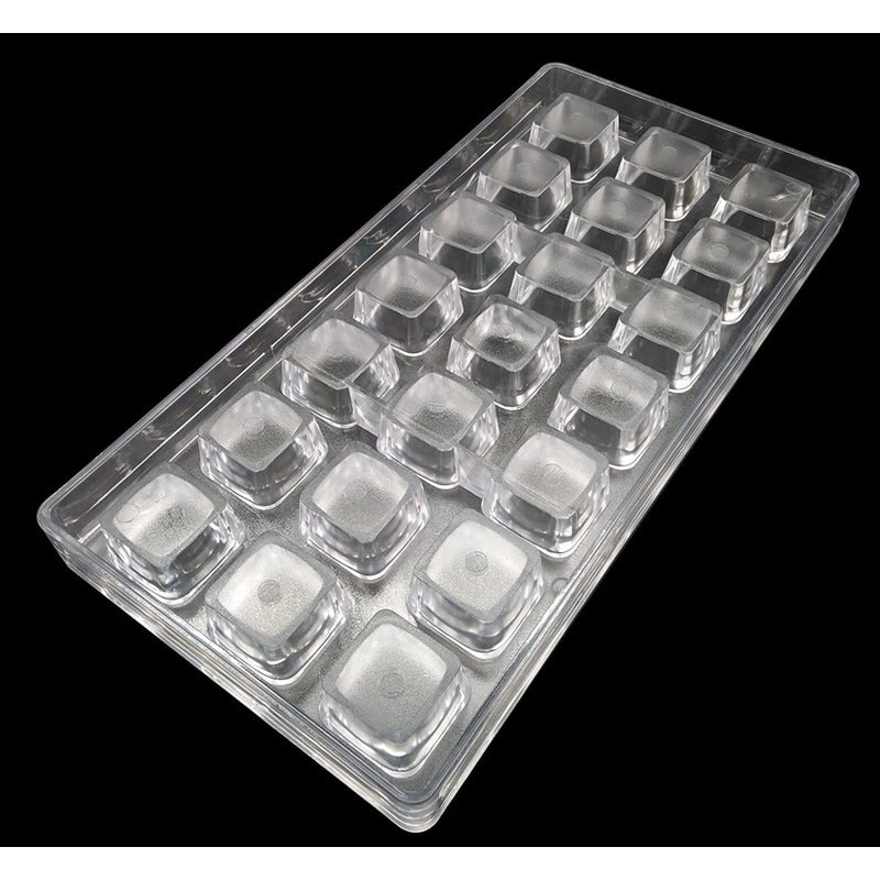 Molde Chocolate Policarbonato Moldes Para Bombones Cuadrado