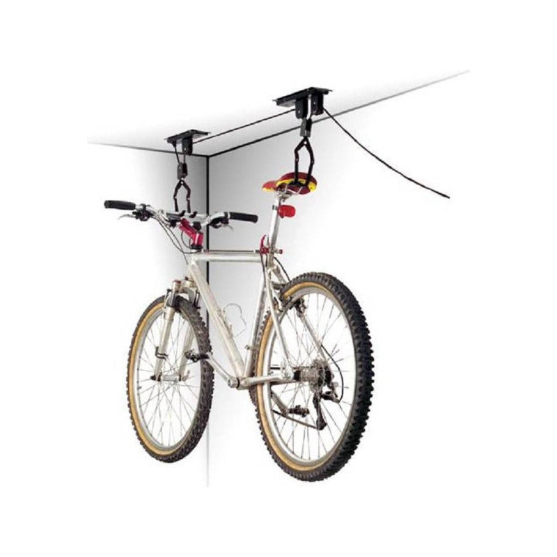 Gancho Para Colgar Bicicleta Techo Color Negro