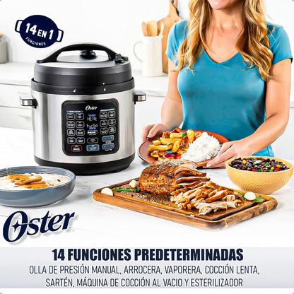 Olla Multifuncional Oster Olla Electrica Oster Olla Multiuso 14 En 1 Arcashopping Olla Coccion Lenta Olla Electrica Multiuso Olla Inteligente Oster Ollas Electricas