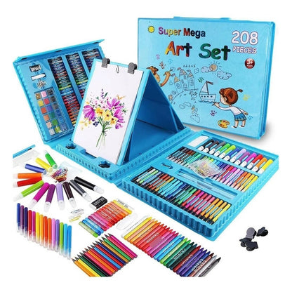 Set De Arte Maleta De Lápices 208pcs Para Colorear Crayones