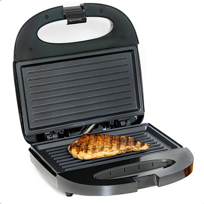 Sanduchera Electrica Tostadora Panini Sandwichera Electrica Color Negro