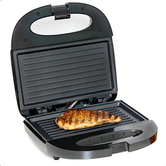 Sanduchera Electrica Tostadora Panini Sandwichera Electrica Color Negro