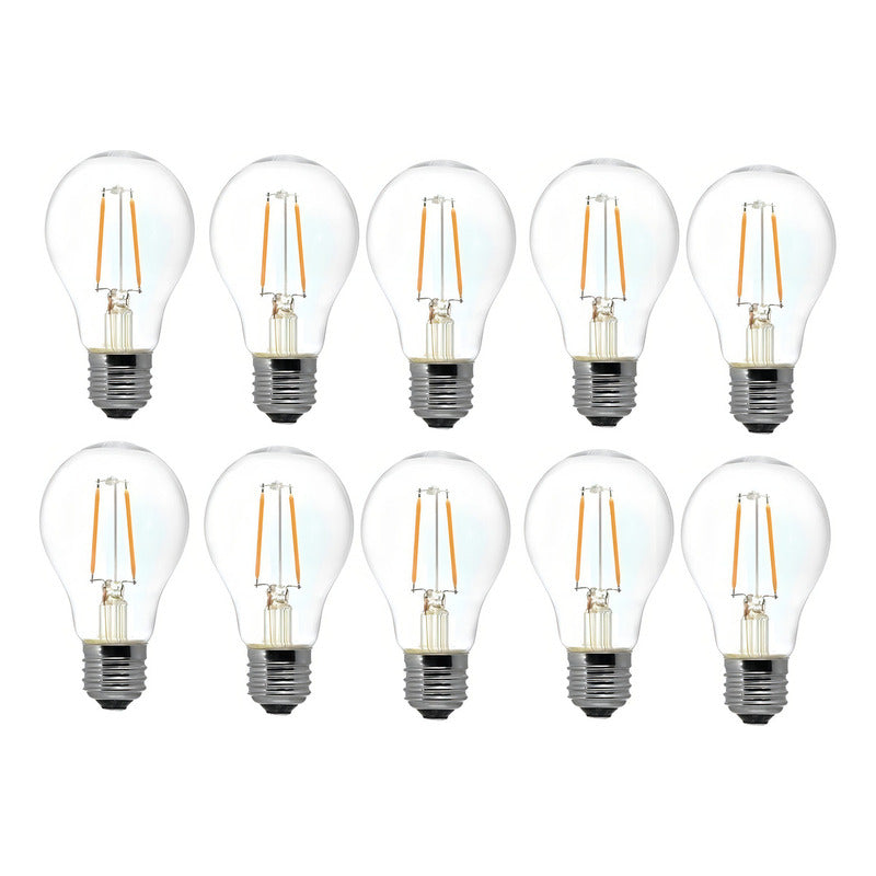 Pack X10 Ampolleta Arcashopping Vintage 2w E27 Filamento Luz Calida Ampolleta Vintage Ampolleta Lampara