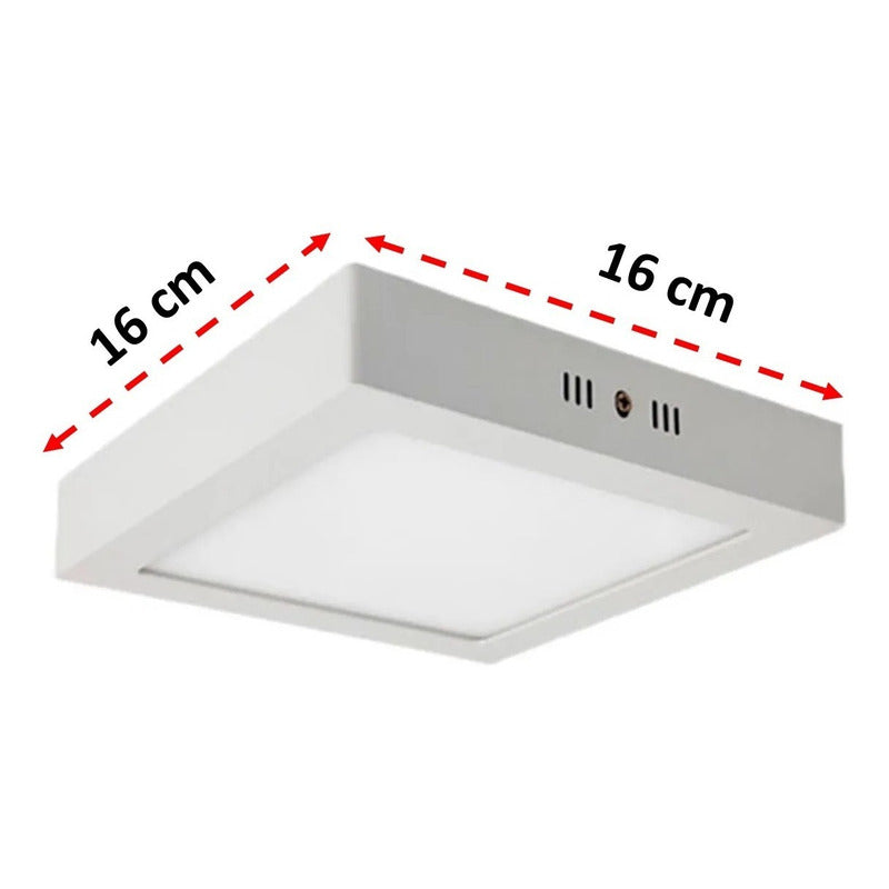 Pack X2 Foco Led Foco Led Sobrepuesto 12w Lamparas Techo