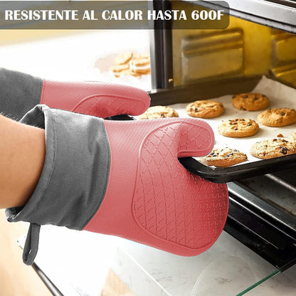 Guantes Para Horno Toma Ollas Guantes De Silicona Cocina