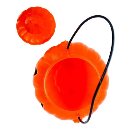Calabaza Plástica Para Dulces Portátil Halloween Decoración
