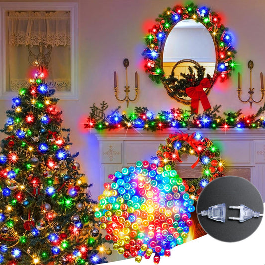 Luces Led Navidad Guirnalda Luces Multicolor 100 Led