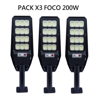 Pack X3 Foco Solar 200w Focos Solares Led Foco Solar Potente
