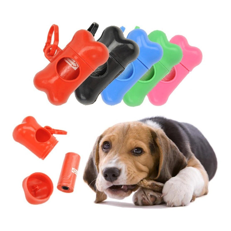 Pack Porta Bolsas Para Desechos Perros Bolsa Caca Mascotas
