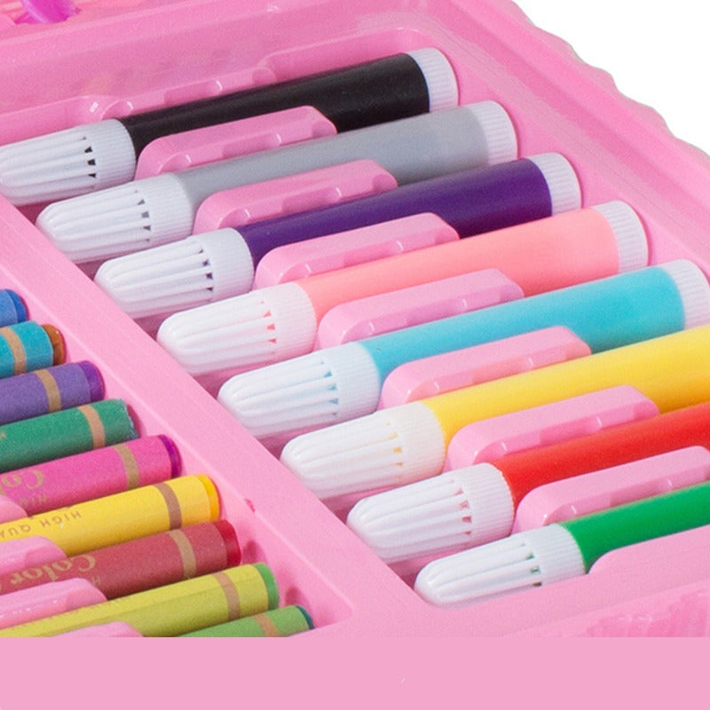 Set Arte Maleta De Lapices 68 Pcs Set De Dibujo Portátil