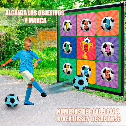 Juego De Tapete De Fútbol Porteria De Futbol Juguetes Futbol