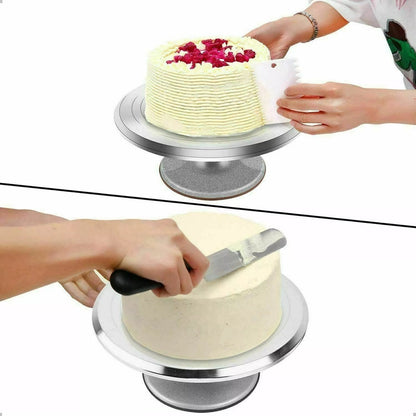 Base Giratoria Reposteria De Metal Profesional Base Torta Arcashopping Porta Torta Bases Para Tortas Plato Giratorio Para Tortas Soporte Profesional Torta Bandeja Giratoria De Tortas