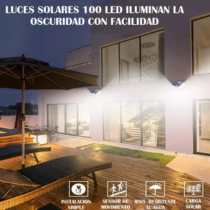 Foco Solar Con Sensor De Movimiento Led Foco Solar 7w Reflector Solar Exteriores Foco Solar Focos Solares Exterior Luz Solar Panel Foco Led Arcashopping