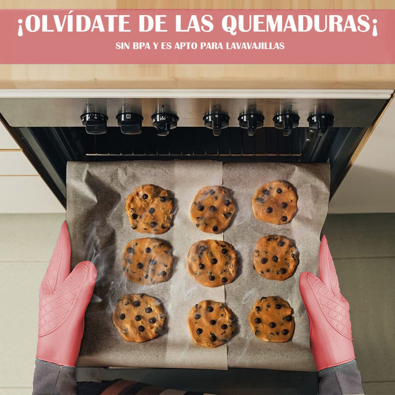 Guantes Para Horno Toma Ollas Guantes De Silicona Cocina