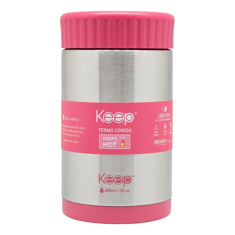Termo Comida 600ml Termo Acero Inoxidable Keep Lonchera Kee