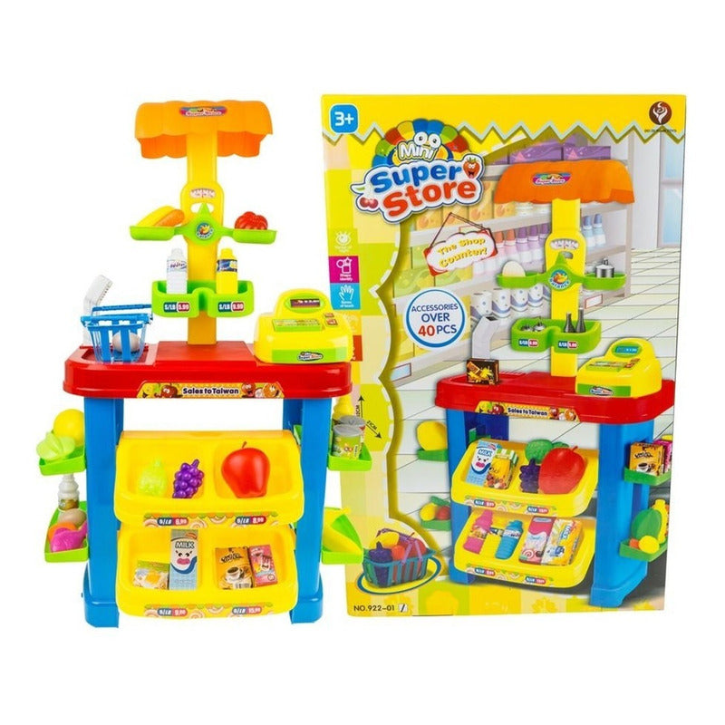Set Supermercado Juguete Juego Didactico 40 Pcs Infantil