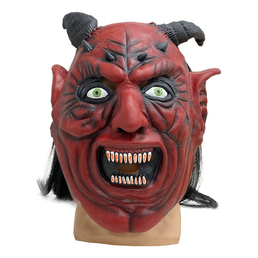 Máscara De Látex Demonio Máscara De Terror Halloween Disfraz