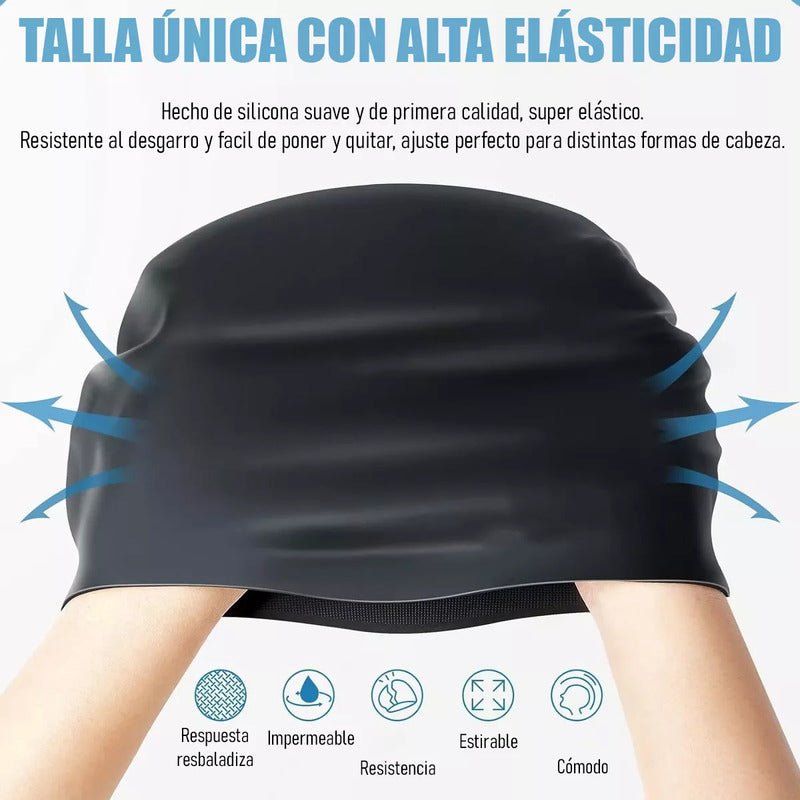 Pack De 2 Gorros De Natación Arcashopping De Silicona Rosa Para Adulto