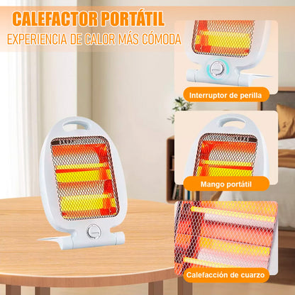 Calefactor Electrico Calefaccion Calentador Electrico Portatil Calefactor Electrico Bajo Consumo Termostato Ajustable Calentador Portatil