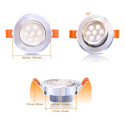 Lampara Led Techo Foco 7w Lampara Techo Dormitorio Luz Fria Lampara De Techo Redonda Led Embutida Luz Fria Arcashopping Focos Led 7w Embutido Luz Fría Luces Led Focos Led Embutidos