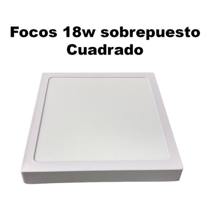 Pack X2 Foco Led Foco Led Sobrepuesto 18w Lamparas Techo
