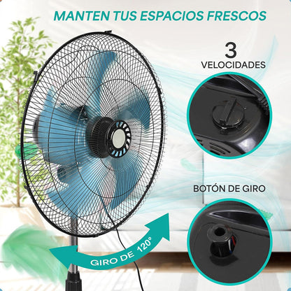 Mini Ventilador Metalico Ventilador De Pedestal Ventiladores