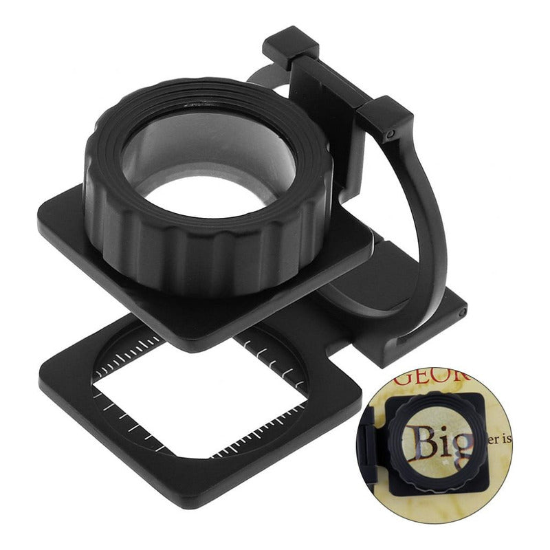 Lupa Con Soporte Portatil Lupa Joyero Plegable 15x28mm