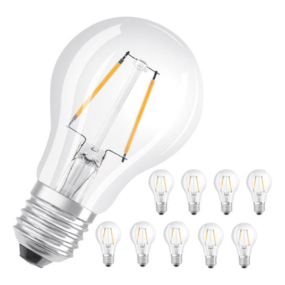 Pack X10 Ampolleta Arcashopping Vintage 2w E27 Filamento Luz Calida Ampolleta Vintage Ampolleta Lampara