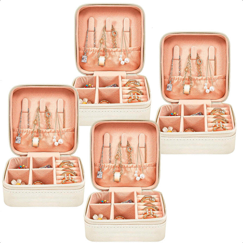 Pack X4 Joyero Portatil Organizador De Aro Exhibidores Joyas