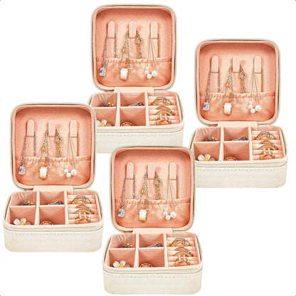Pack X4 Joyero Portatil Organizador De Aro Exhibidores Joyas